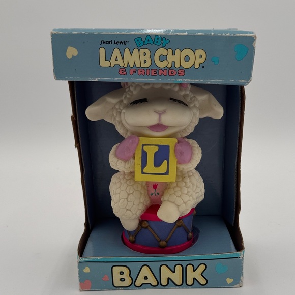 Other - Baby Lamb Chop & Friends Coin Bank - White and Pink